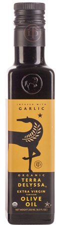 TERRA DELYSSA Organic Extra Virgin Olive Oil Garlic 250ml