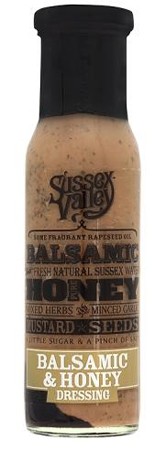 Sussex Valleys Balsamic & Honey Vinegar Dressing 240gr