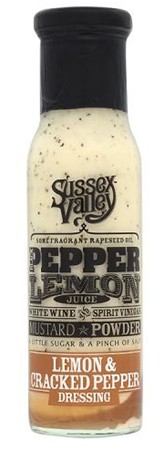 Sussex Valleys Lemon & Cracked Peppercorn Dressing 240gr