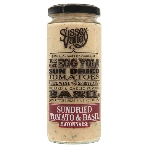 Sussex Valley Sundried Tomato & Basil Mayonnaise 235gr